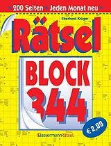 Kartonierter Einband (Kt) Rätselblock 344 von Eberhard Krüger