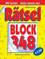 Kartonierter Einband Rätselblock 348 von Eberhard Krüger