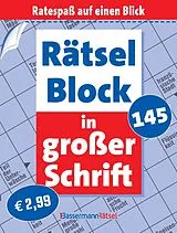 Kartonierter Einband Rätselblock in großer Schrift 145 von Eberhard Krüger
