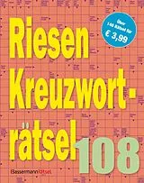 Kartonierter Einband Riesen-Kreuzworträtsel 108 von Eberhard Krüger
