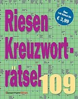 Kartonierter Einband Riesen-Kreuzworträtsel 109 von Eberhard Krüger