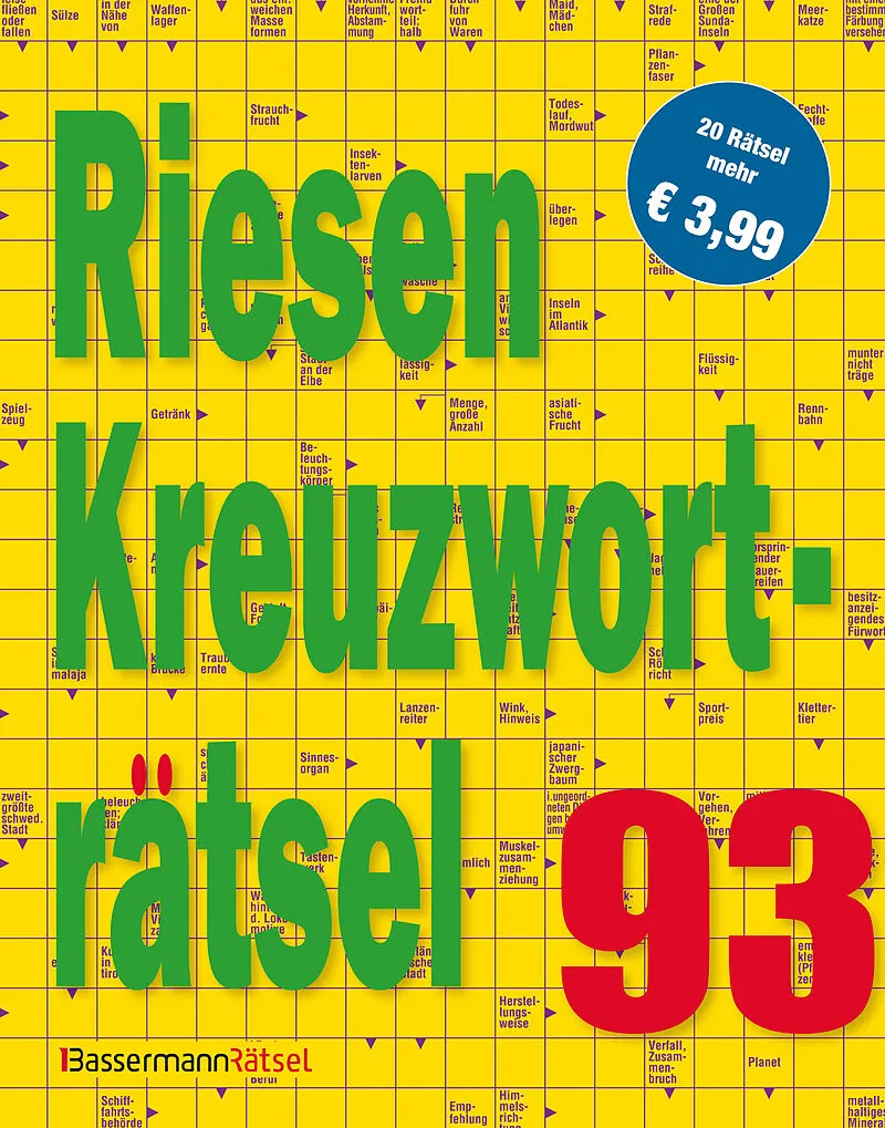 Riesen-Kreuzworträtsel 93 (5 Exemplare à 3,99 )
