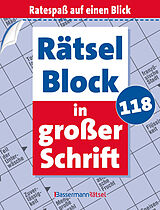 Kartonierter Einband Rätselblock in großer Schrift 118 (5 Exemplare à 2,99 ) von Eberhard Krüger