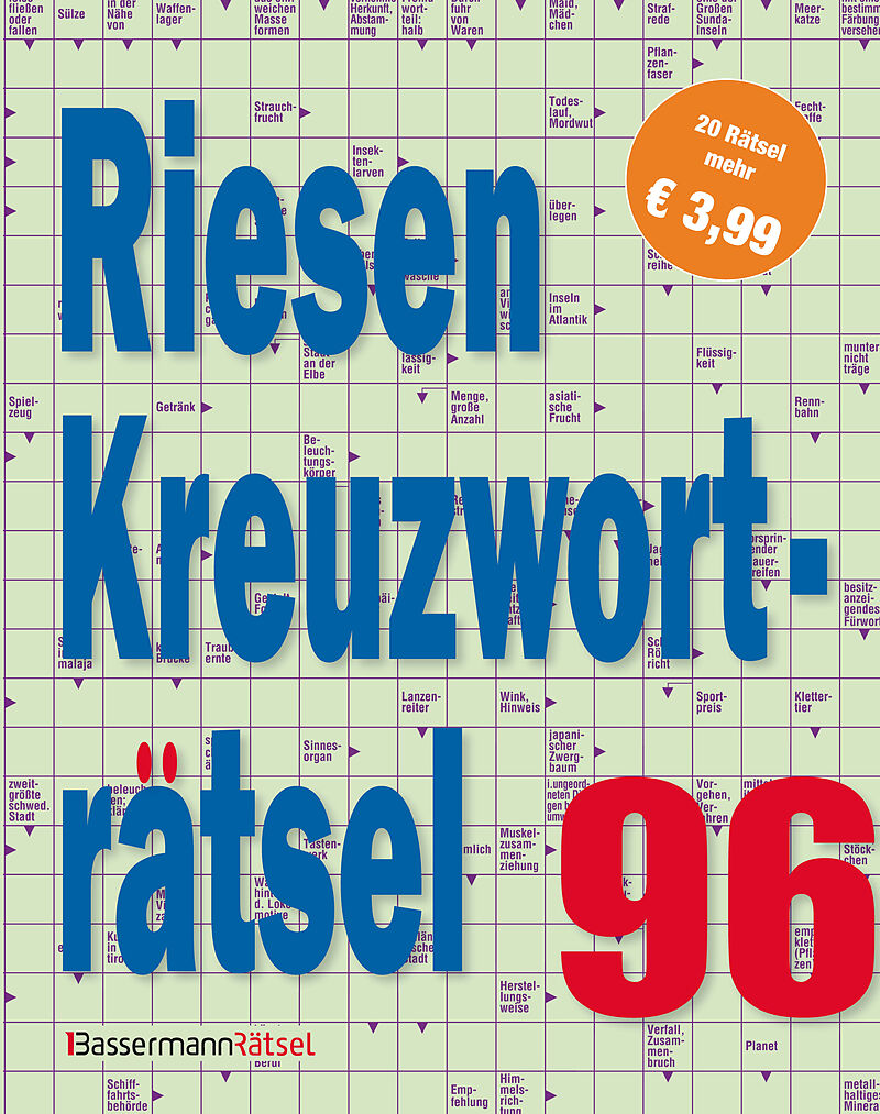 Riesen-Kreuzworträtsel 96 (5 Exemplare à 3,99 )