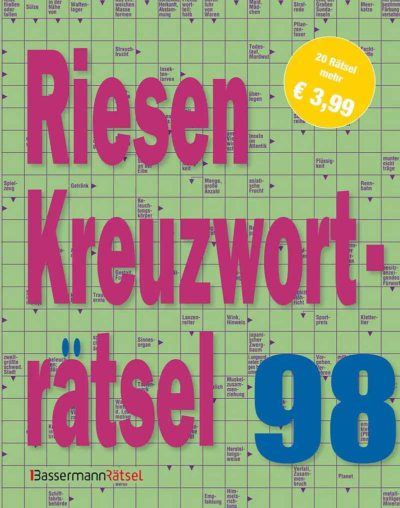Riesen-Kreuzworträtsel 98 (5 Exemplare à 3,99 )