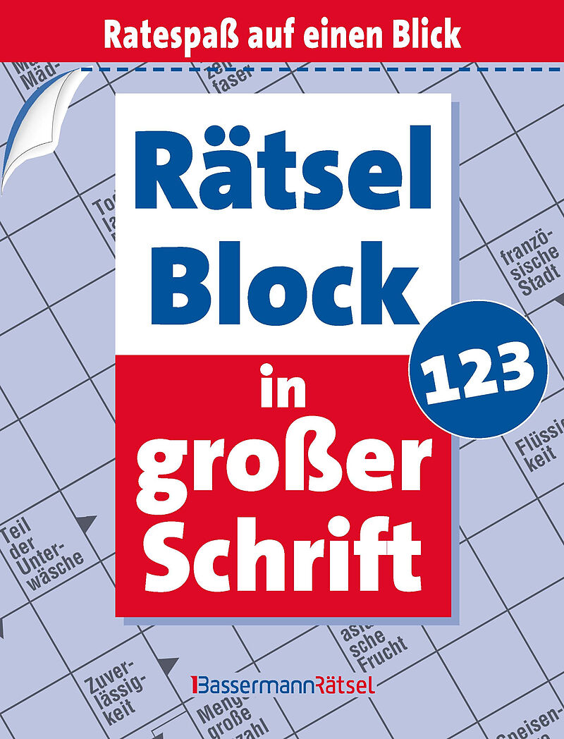 Rätselblock in großer Schrift 123 (5 Exemplare à 2,99 )