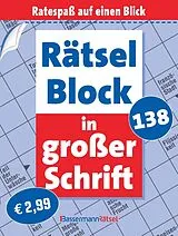 Kartonierter Einband Rätselblock in großer Schrift 138 (5 Exemplare à 2,99 ) von Eberhard Krüger