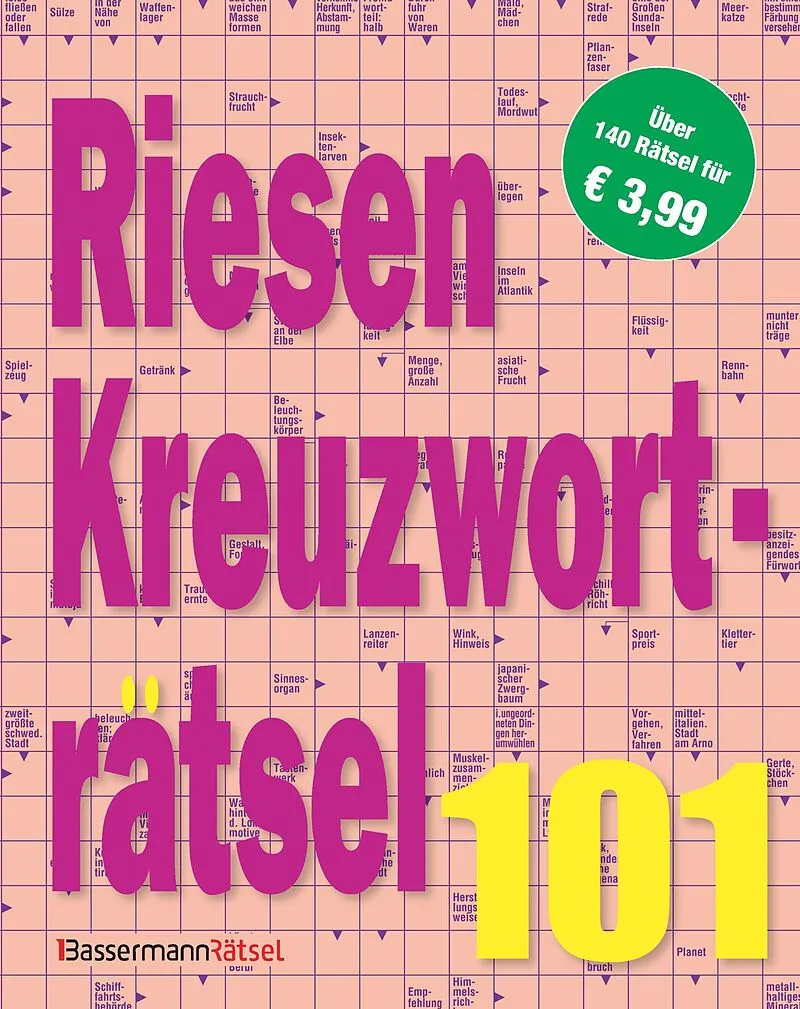 Riesen-Kreuzworträtsel 101 (5 Exemplare à 3,99 )