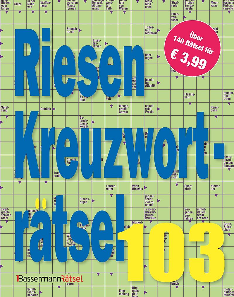 Riesen-Kreuzworträtsel 103 (5 Exemplare à 3,99 )