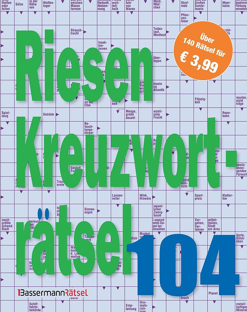 Riesen-Kreuzworträtsel 104 (5 Exemplare à 3,99 )
