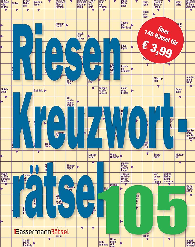 Riesen-Kreuzworträtsel 105 (5 Exemplare à 3,99 )