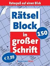 Kartonierter Einband (Kt) Rätselblock in großer Schrift 150 (5 Exemplare à 2,99 ) von Eberhard Krüger