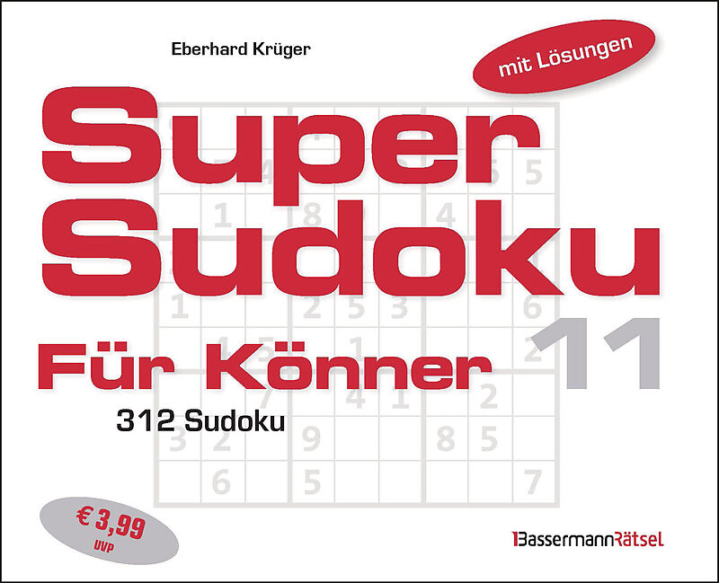 Supersudoku für Könner 11 (5 Exemplare à 3,99 )