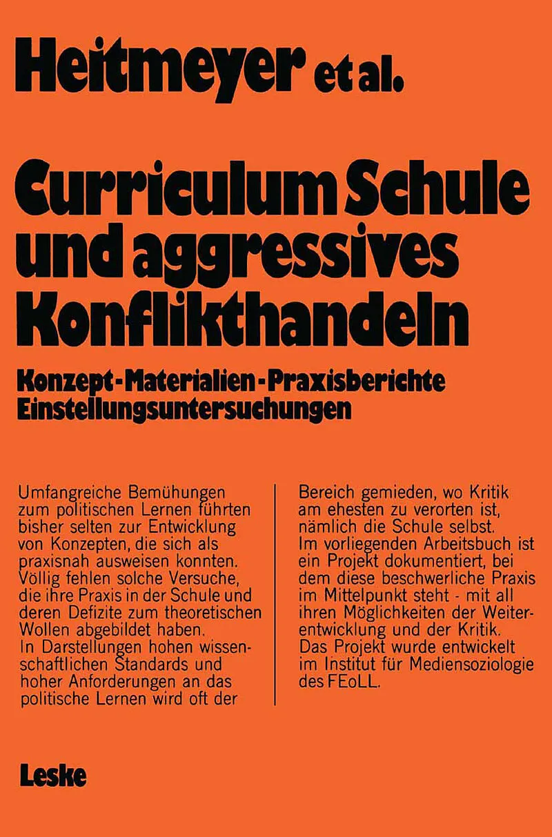 Curriculum Schule und aggressives Konflikthandeln