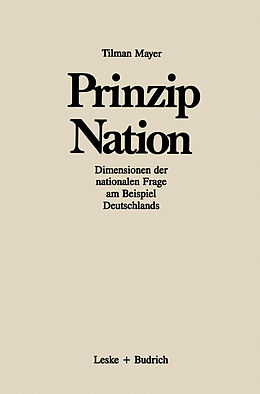 Kartonierter Einband Prinzip Nation von Tilman Mayer