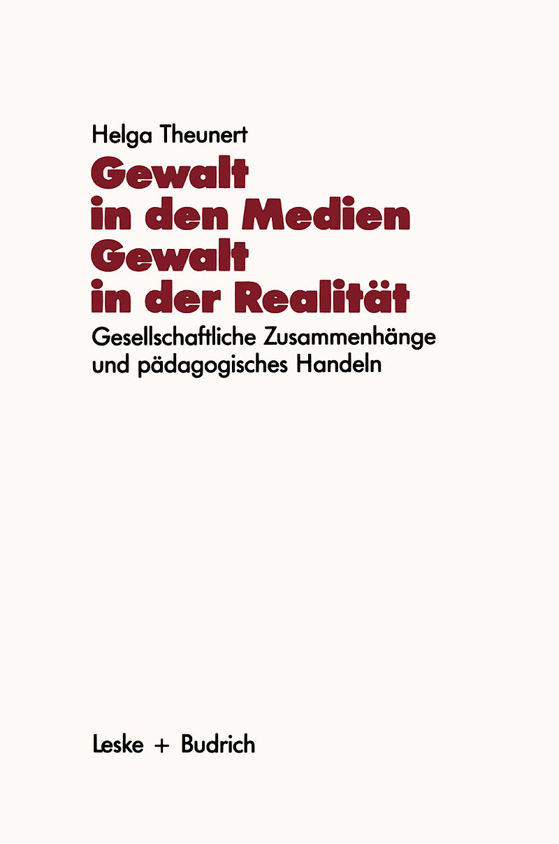 Gewalt in den Medien  Gewalt in der Realität