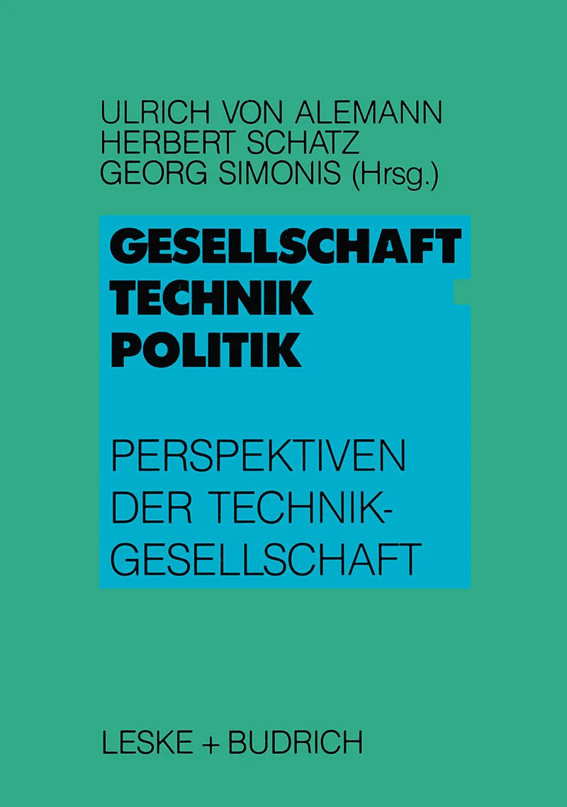 Gesellschaft  Technik  Politik