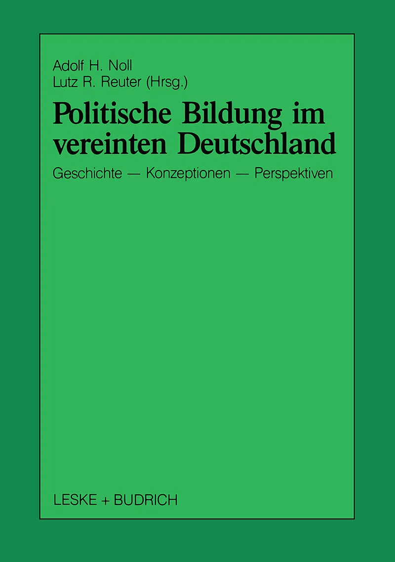 Politische Bildung im vereinten Deutschland