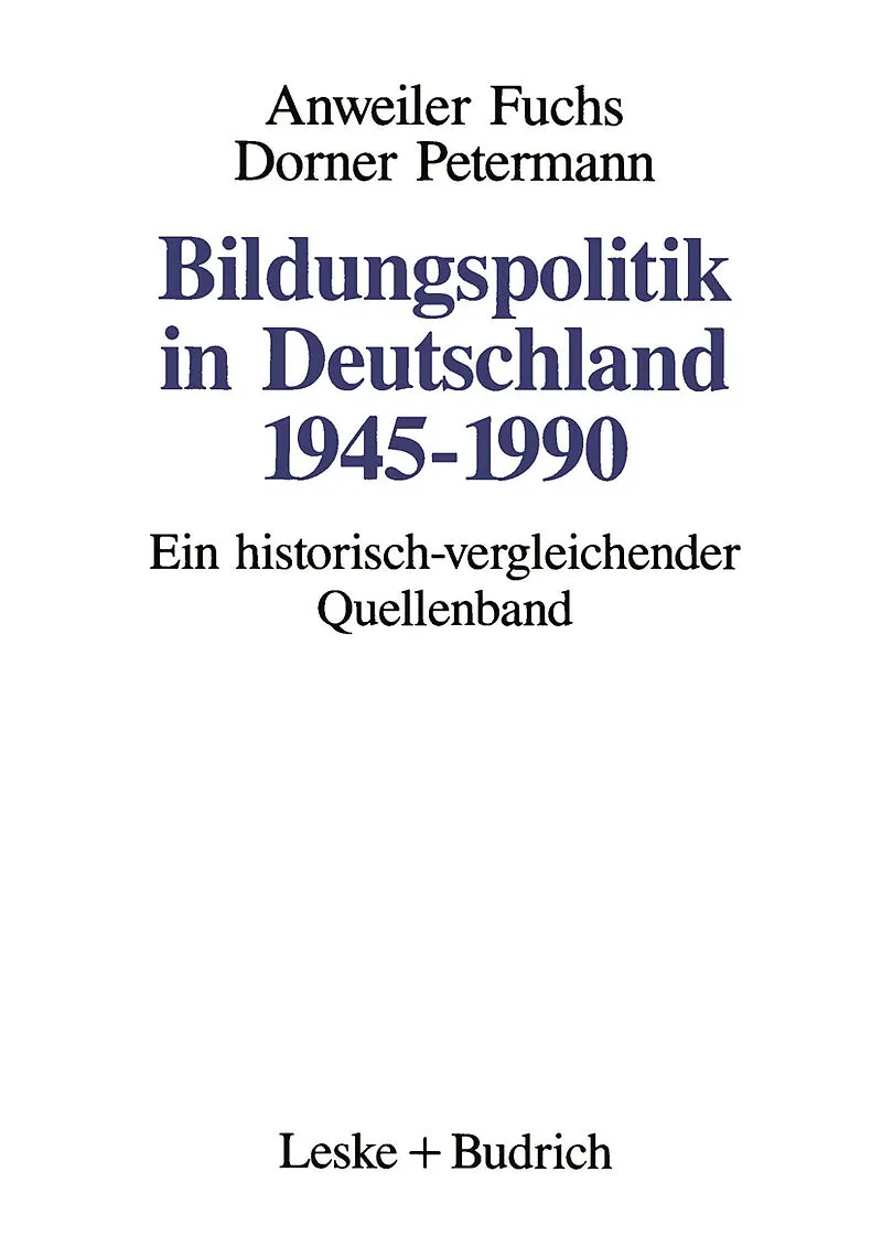 Bildungspolitik in Deutschland 19451990