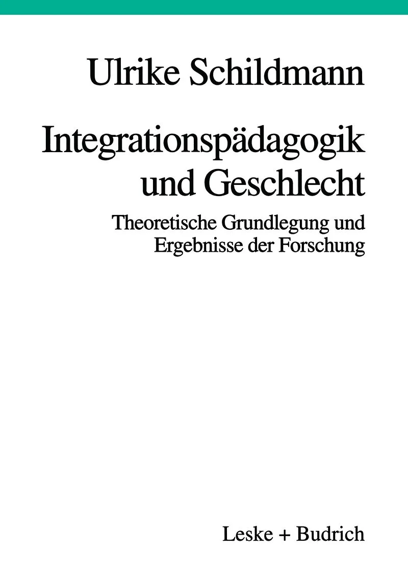 Integrationspädagogik und Geschlecht