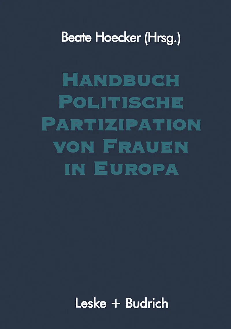 Handbuch Politische Partizipation von Frauen in Europa