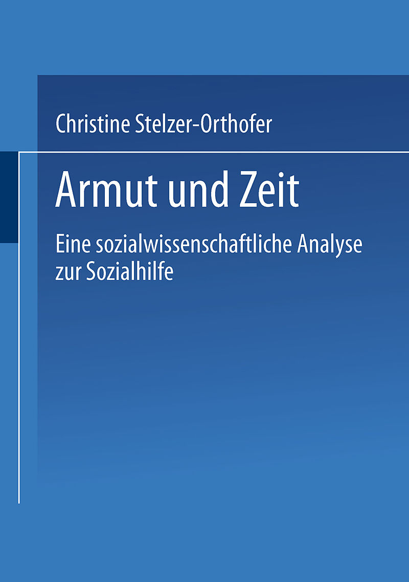 Armut und Zeit