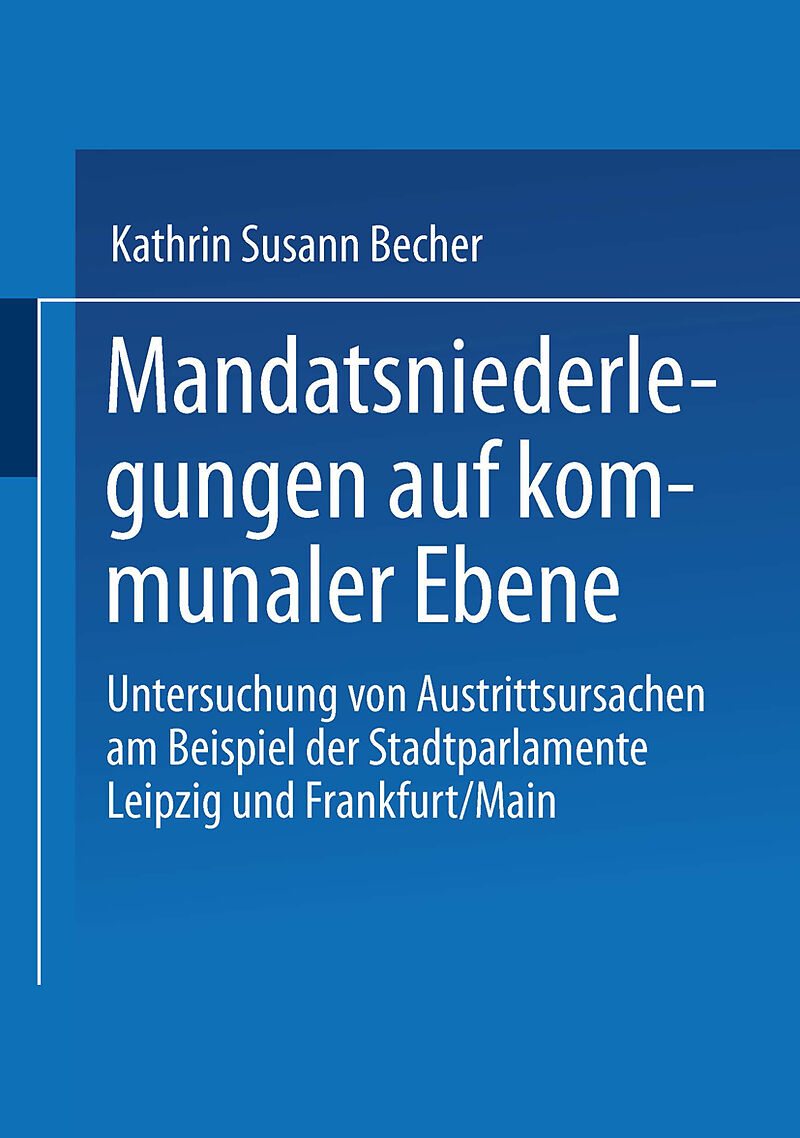 Mandatsniederlegungen auf kommunaler Ebene