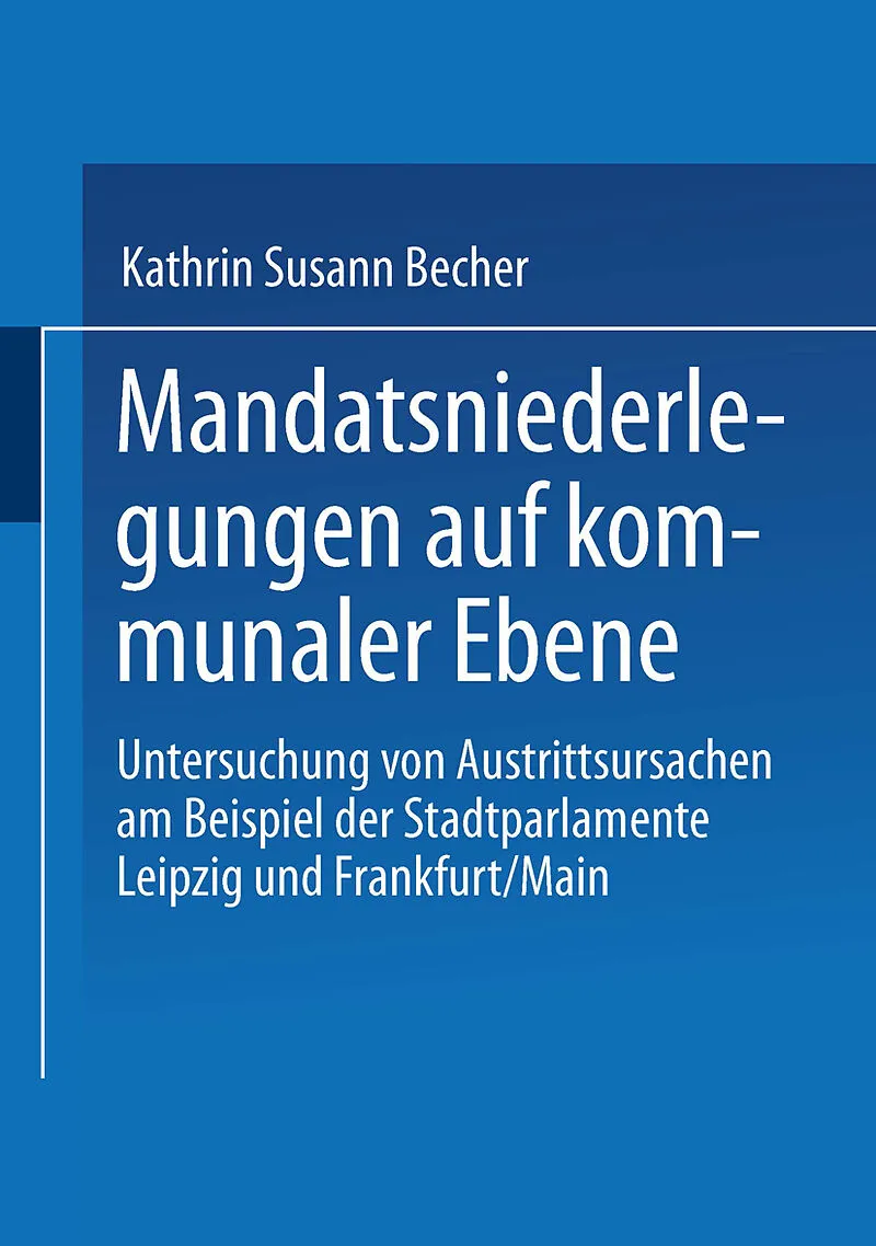 Mandatsniederlegungen auf kommunaler Ebene
