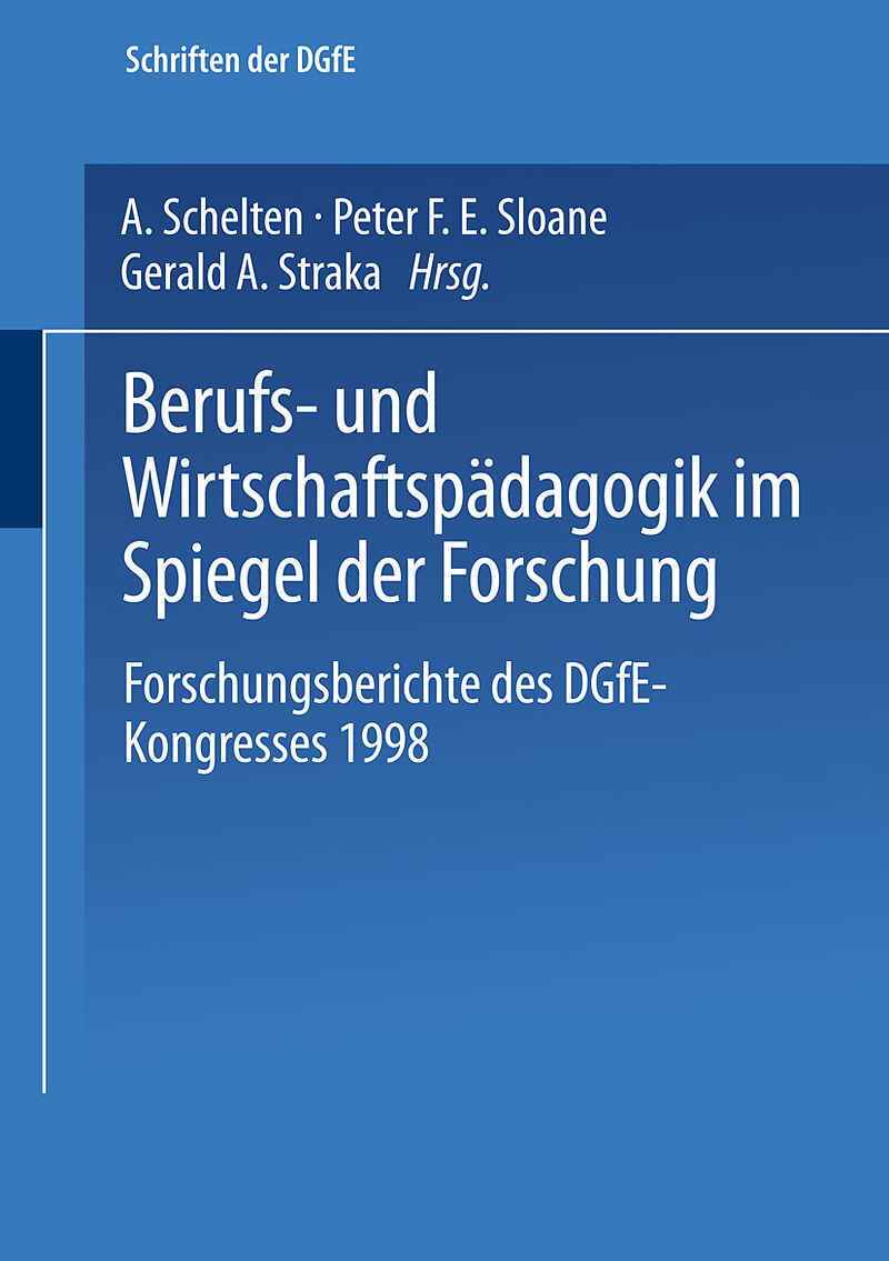 Berufs- und Wirtschaftspädagogik im Spiegel der Forschung