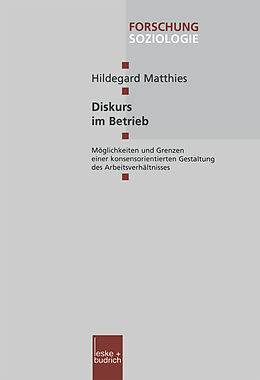 Kartonierter Einband Diskurs im Betrieb von Hildegard Matthies