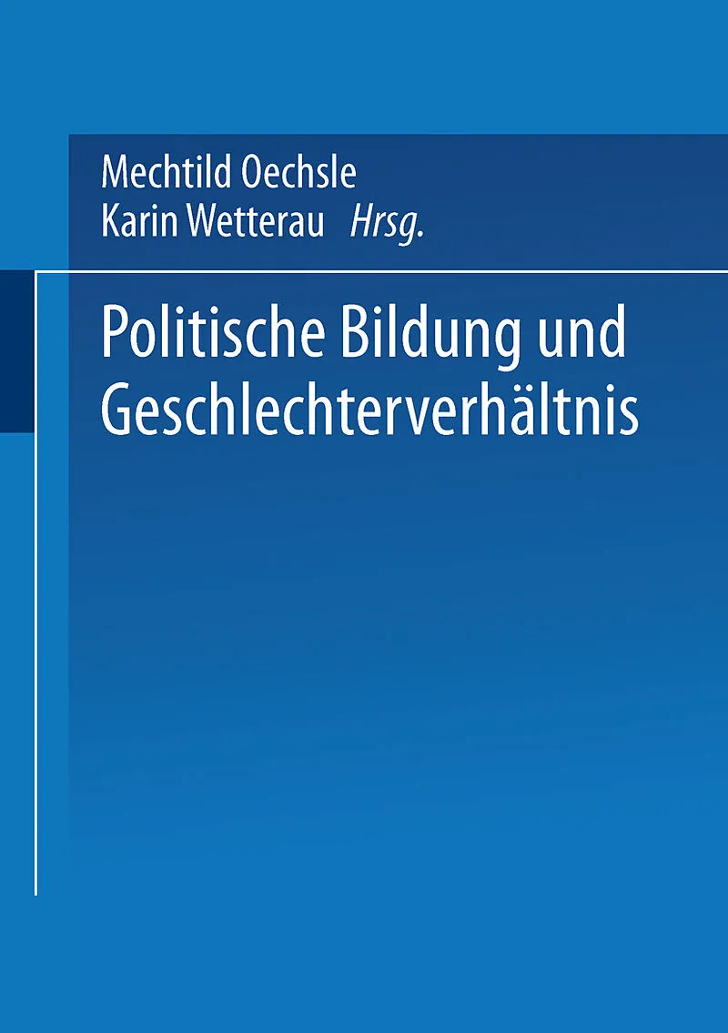 Politische Bildung und Geschlechterverhältnis