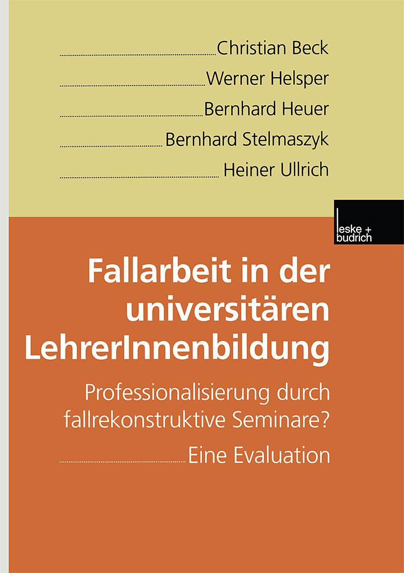 Fallarbeit in der universitären LehrerInnenbildung