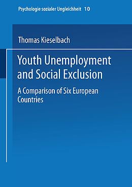 Kartonierter Einband Youth Unemployment and Social Exclusion von 