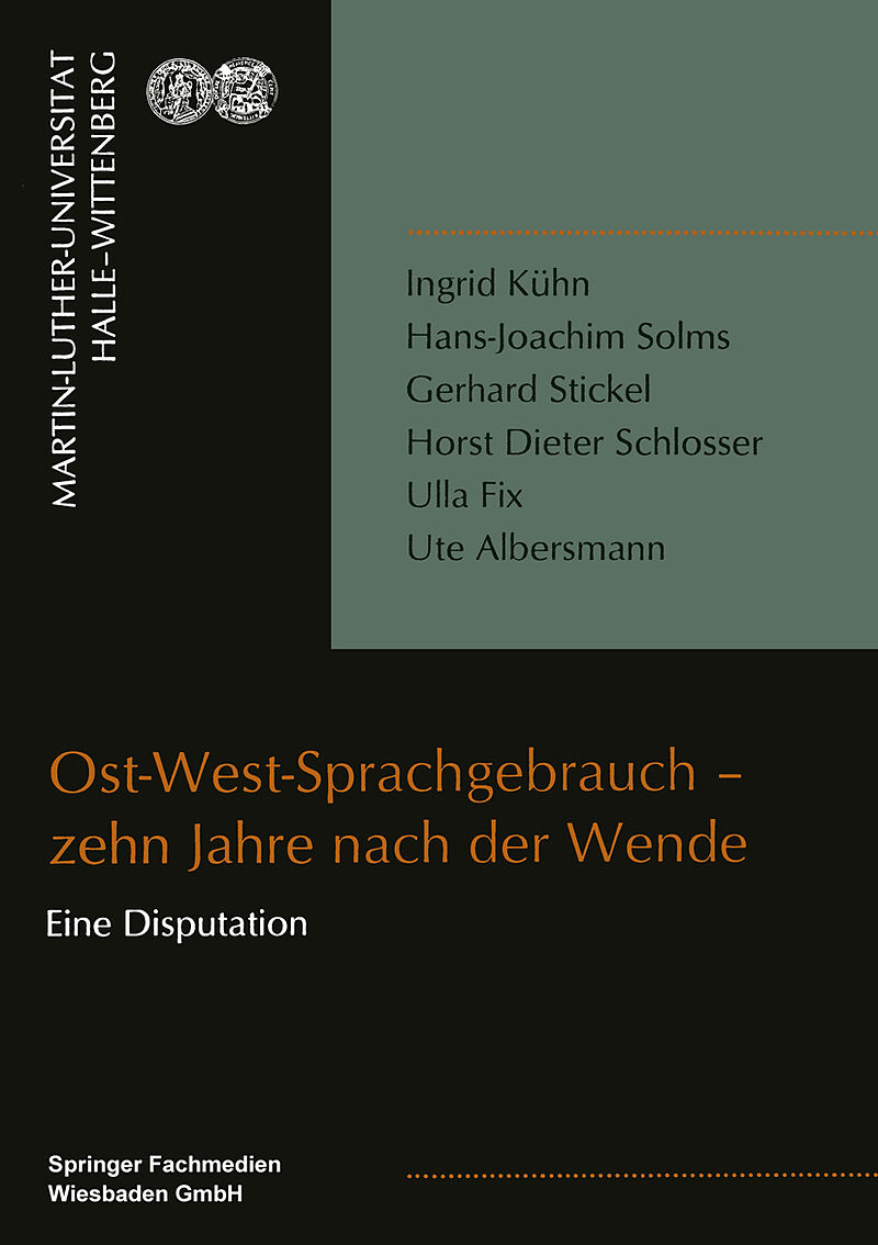 Ost-West-Sprachgebrauch  zehn Jahre nach der Wende