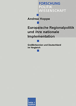 Kartonierter Einband Europäische Regionalpolitik und ihre nationale Implementation von Andrea Hoppe