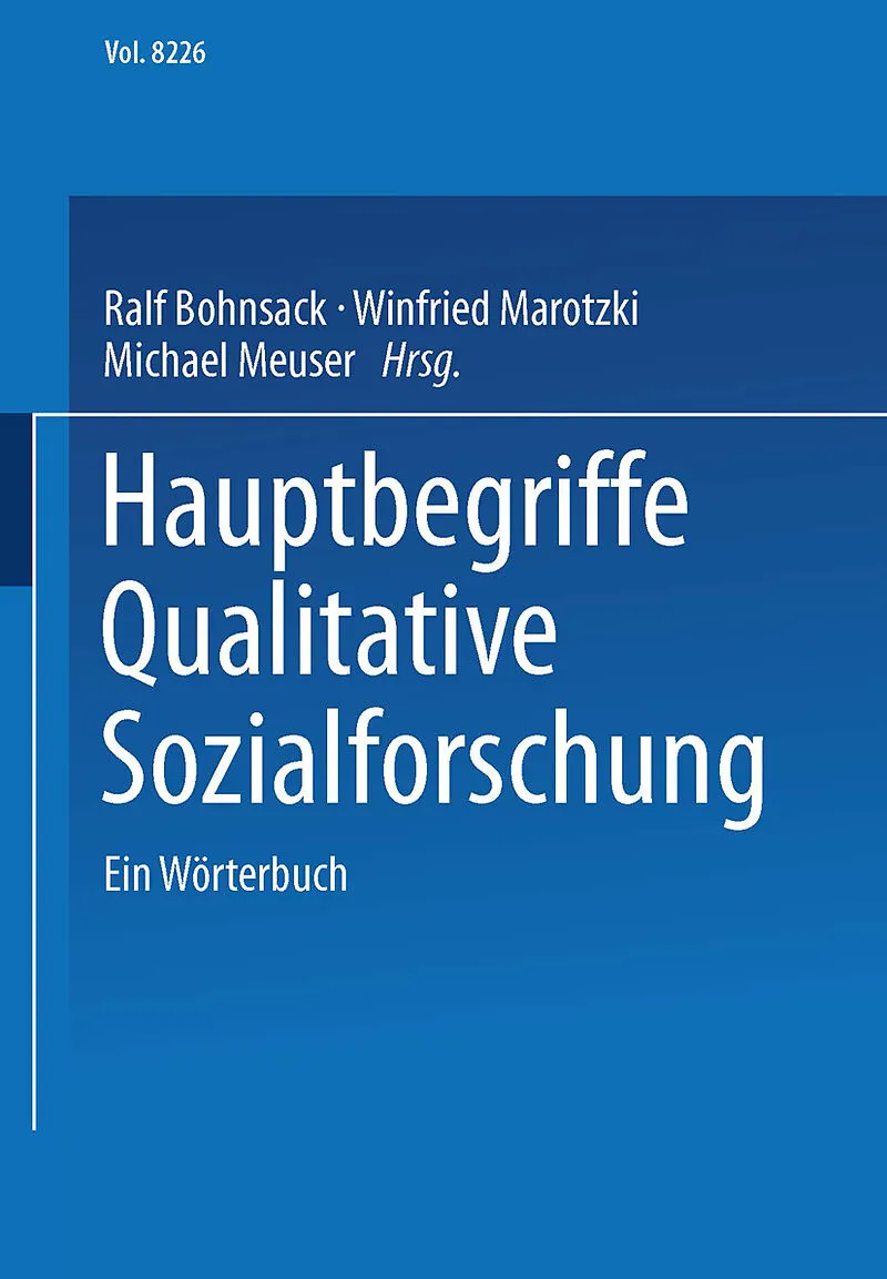 Hauptbegriffe Qualitative Sozialforschung