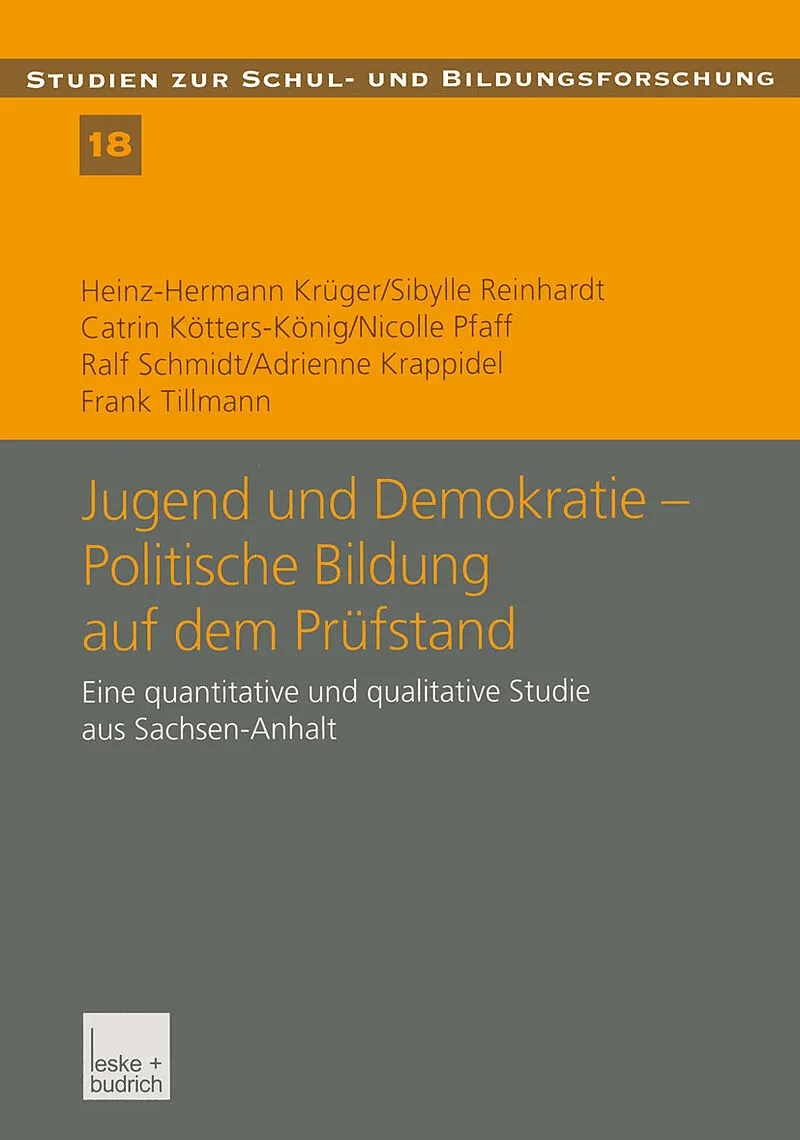 Jugend und Demokratie  Politische Bildung auf dem Prüfstand