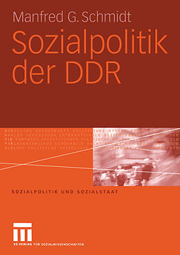 Kartonierter Einband Sozialpolitik der DDR von Manfred G. Schmidt