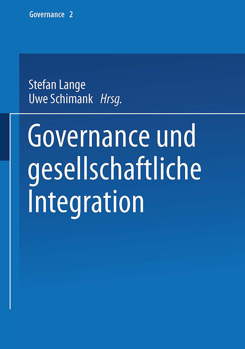 Governance und gesellschaftliche Integration