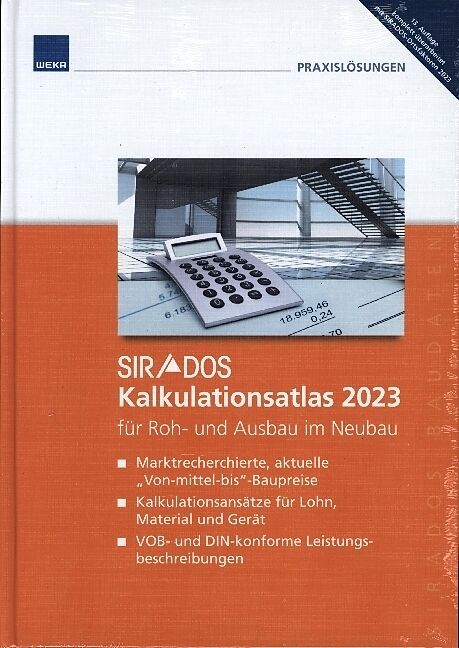 SIRADOS Kalkulationsatlas Neubau 2023