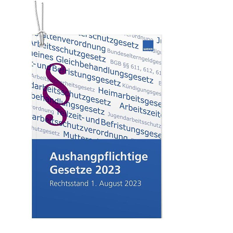 Aushangpflichtige Gesetze