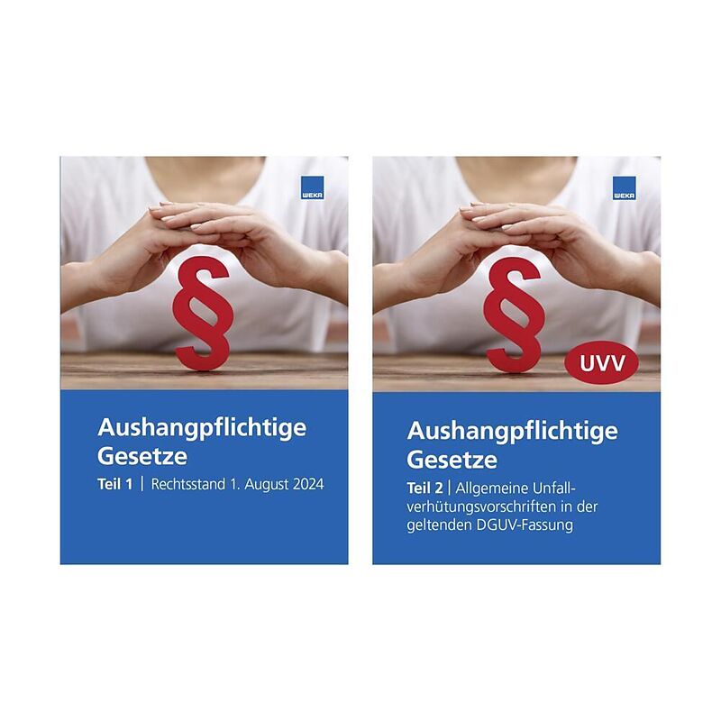 Aushangpflichtige Gesetze und Allgemeine Unfallverhütungsvorschriften zum Aushängen (2 Bände)