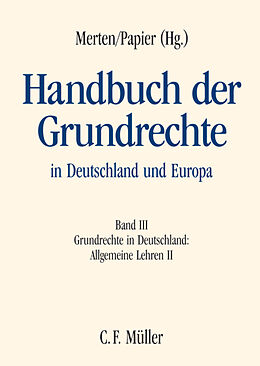 Leinen-Einband Handbuch der Grundrechte in Deutschland und Europa von Peter Axer, Wilfried Berg, Herbert Bethge