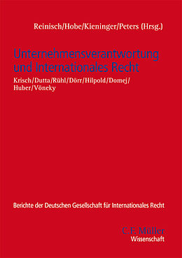 Kartonierter Einband Unternehmensverantwortung und Internationales Recht von Tanja Domej, Oliver Dörr, Anatol Dutta