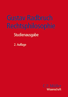 Kartonierter Einband Gustav Radbruch - Rechtsphilosophie von 