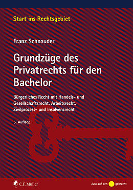 Kartonierter Einband Grundzüge des Privatrechts für den Bachelor von Franz Schnauder