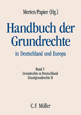 Fester Einband Handbuch der Grundrechte in Deutschland und Europa von Hartmut Bauer, Michael Brenner, Thomas von von Danwitz