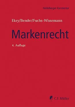 E-Book (epub) Markenrecht von Achim Bender, Hermann Dück, Jens LL.M. Eisfeld