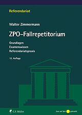 Kartonierter Einband ZPO-Fallrepetitorium von Walter Zimmermann