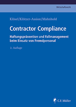 Fester Einband Contractor Compliance von Jannis Kamann, Daniel Klösel, Antje Klötzer-Assion